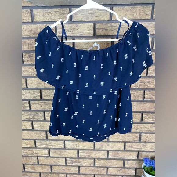 Loft off the shoulder blouse - Picture 3 of 5